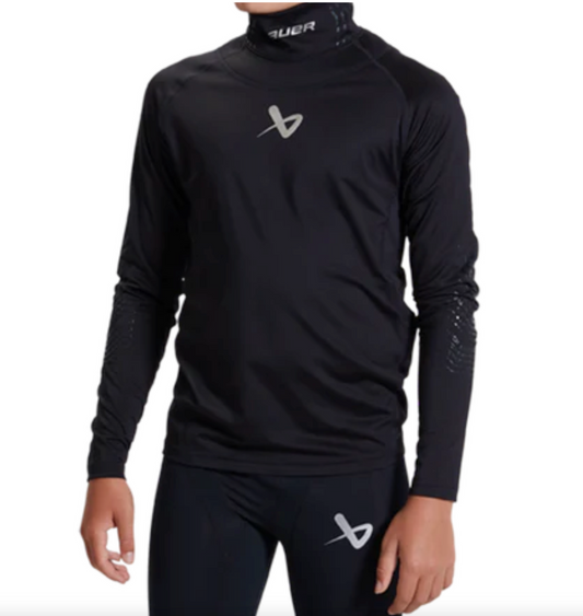 Bauer LS Cut-resistant Neck Protect Base Layer-Clearance-Junior
