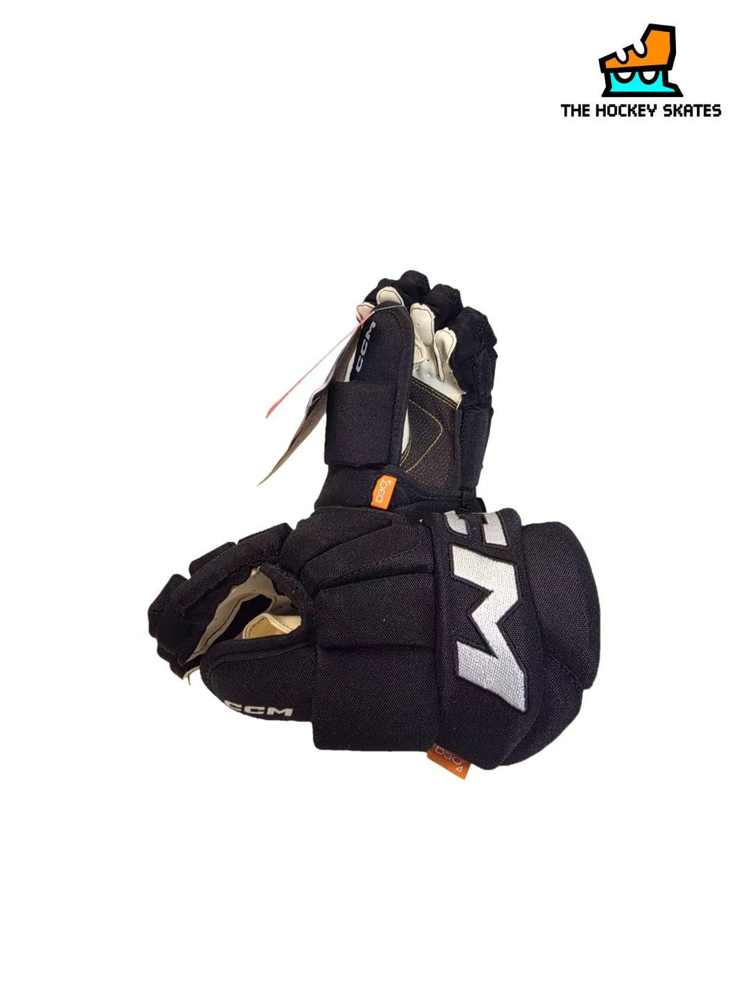 CCM HG95T Junior Hockey Gloves-Custom-Black/White