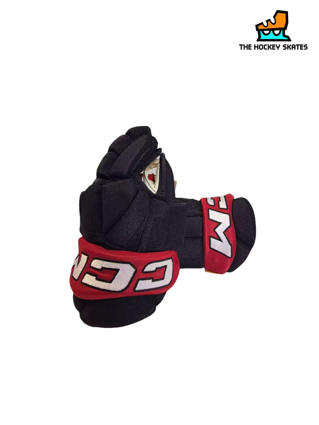 CCM HG95T Junior Hockey Gloves-Custom-Black/Red/White