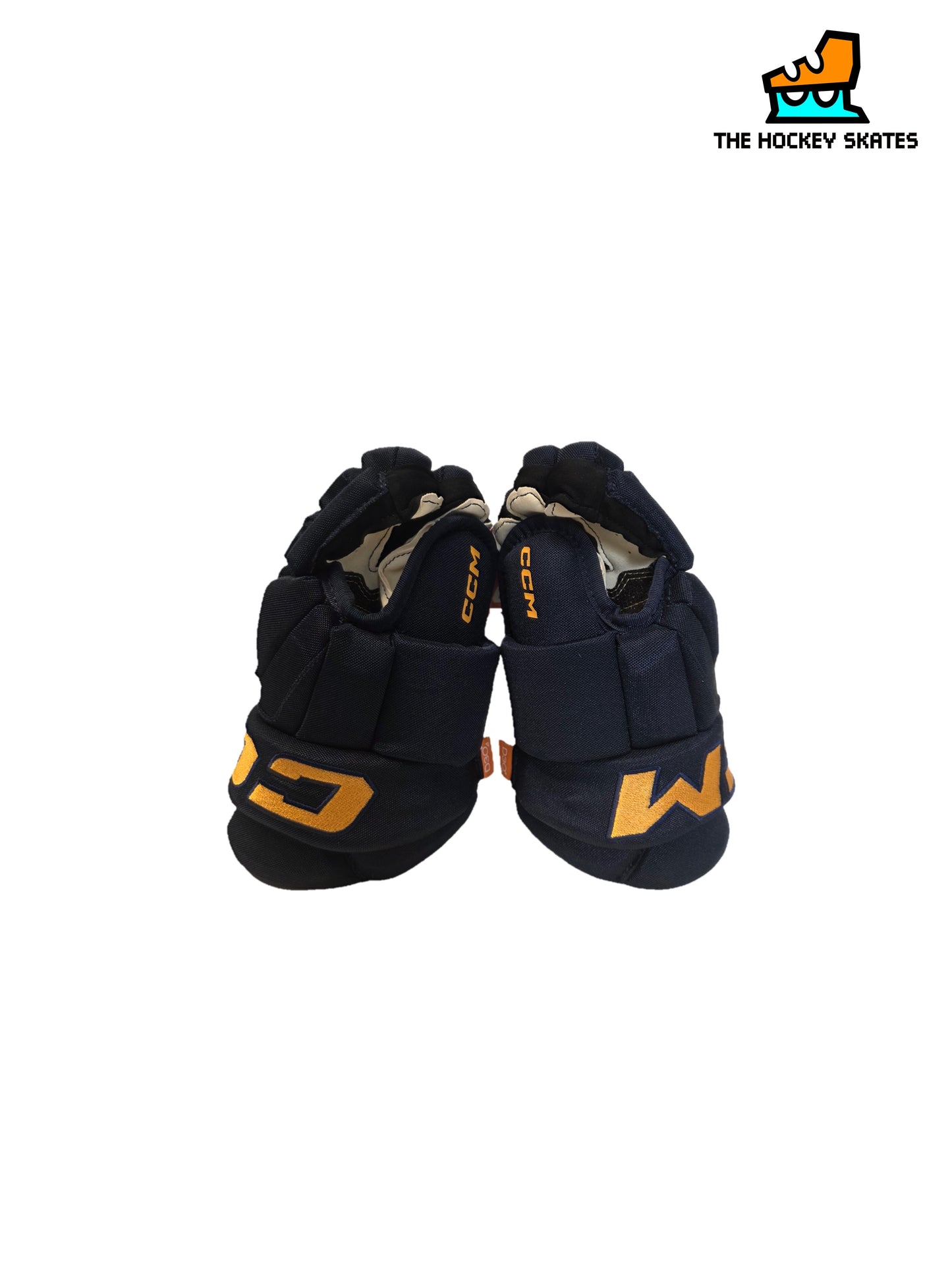 CCM HG95T Junior Hockey Gloves-Custom-Navy/Sunflower