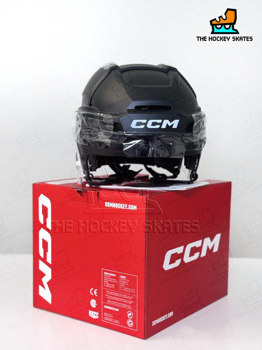 Matte Black Hockey Helmet-CCM Tacks 720