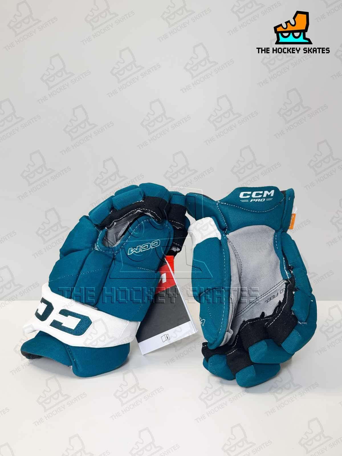 CCM HGPJSSP Hockey Gloves-San Jose Sharks Teal