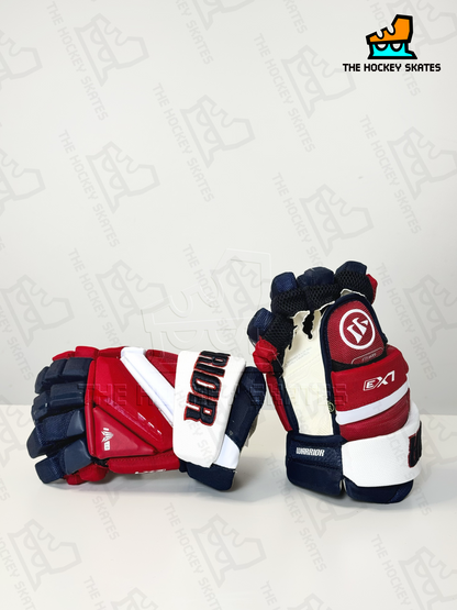 Warrior LX3 Pro Color Hockey Gloves-Junior-Washington Capitals