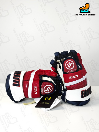 Warrior LX3 Pro Color Hockey Gloves-Junior-Washington Capitals